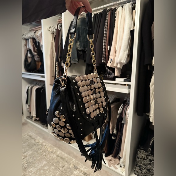 Embellished Tassel Backpack/Crossbody - Picture 9 of 9